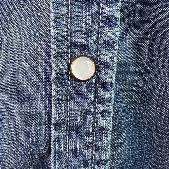 Short Denim Shirtdress with Long Sleeves by Tart Size XS - Picture 7 of 9